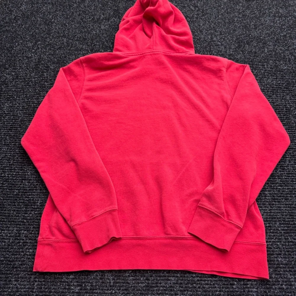 The North Face Mens Red Graphic Logo Pullover Hoodie Size Medium NF0A3NZA